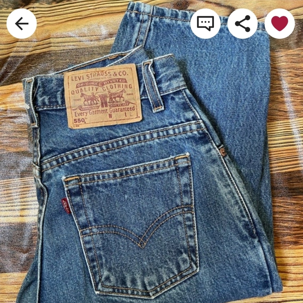 Vintage levis 550 W28